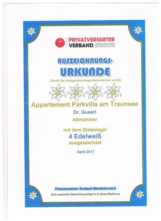 Apartment Parkvilla Traunsee Altmünster Buitenkant foto